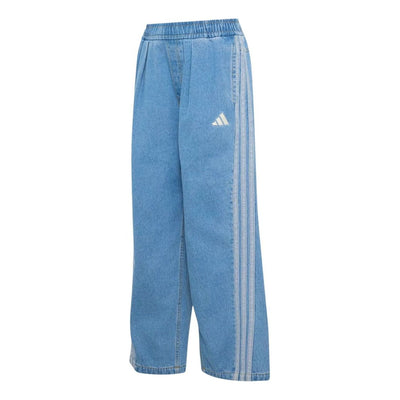 (WMNS) adidas Stadium Washed Denim Loose Fit Pants Asia Sizing 'Crystal Sky'