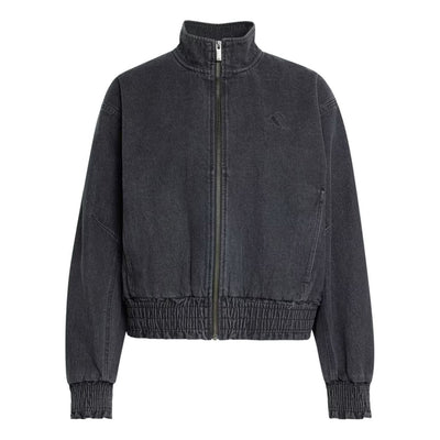 (WMNS) adidas Stadium Washed Denim Loose Fit Jacket Asia Sizing 'Black'