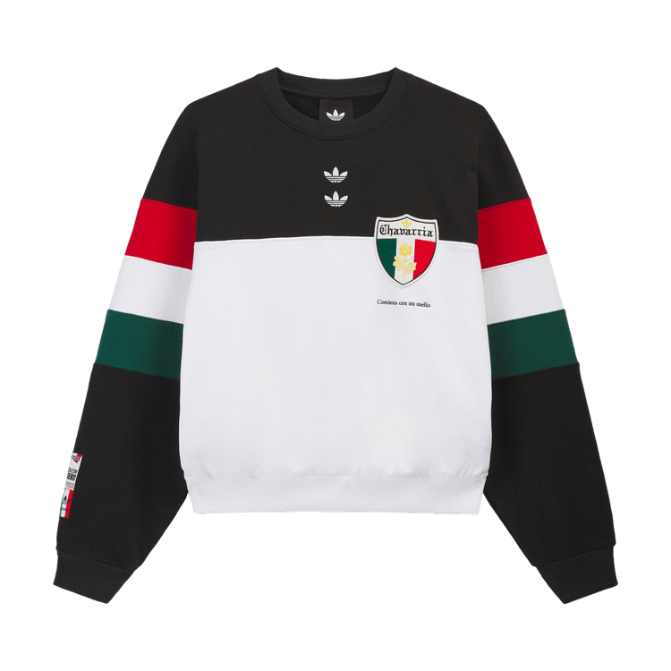 Adidas x Willy Chavarria Crew Sweatshirt 'Black/White'