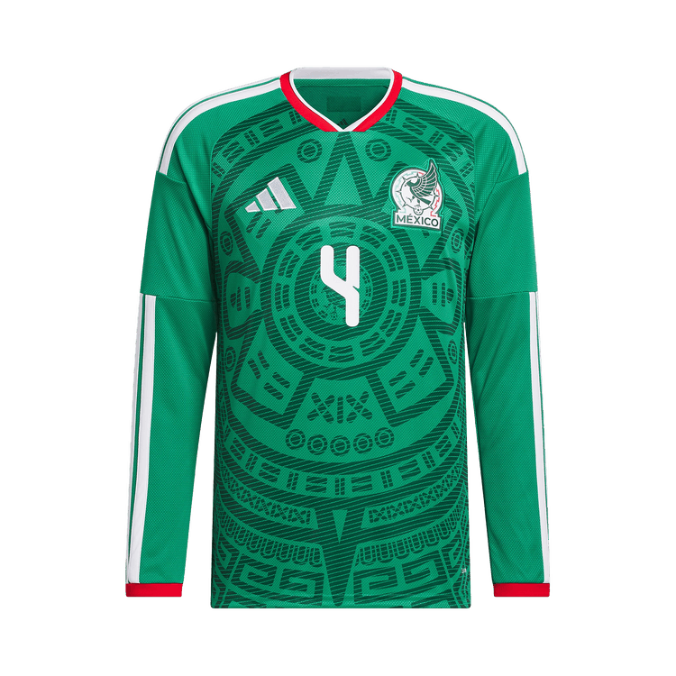 Adidas Mexico 26 Home Alvarez Long-Sleeve Jersey 'Bold Green'