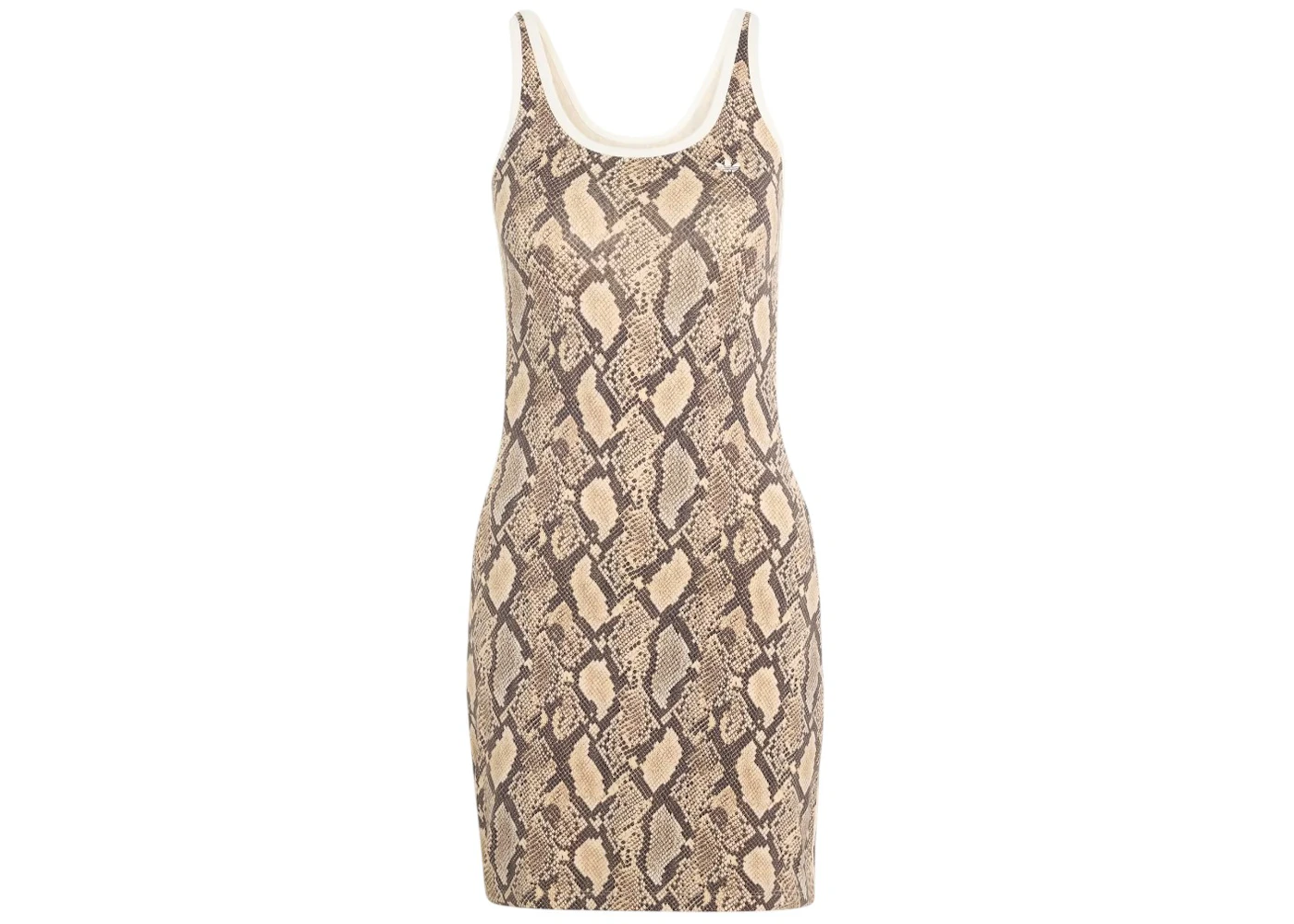 adidas Women's Snake Print Mini Dress Linen/Magic Beige