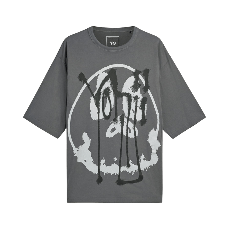 Yohji Yamamoto Pour Homme x Adidas Skull GFX Short-Sleeve Tee 'Grey'