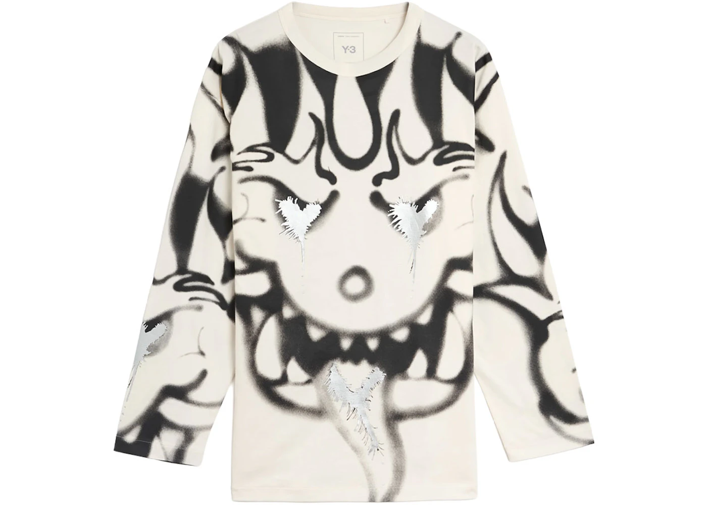 adidas Y-3 Chito Graphic LS Tee white
