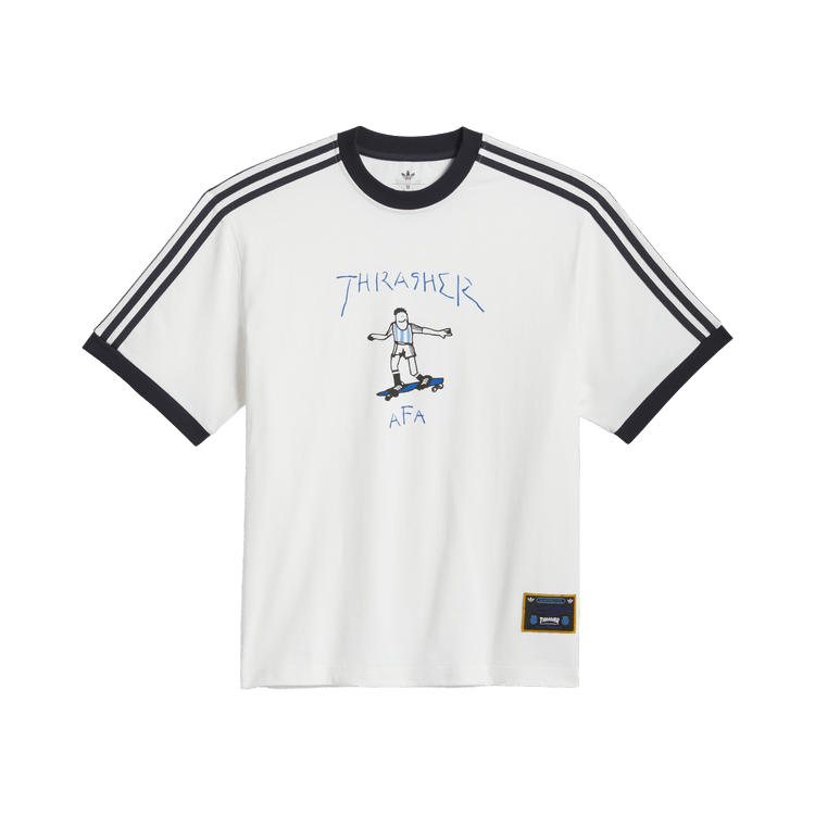 Adidas Thrasher x Argentina Gonz Ringer T-Shirt 'Clear White'