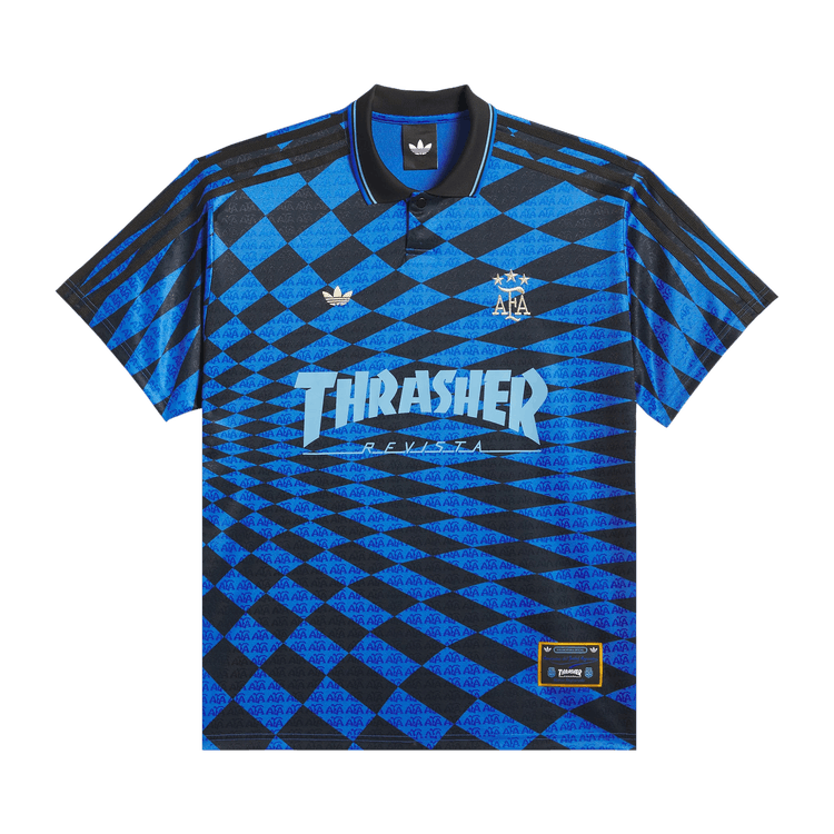Adidas Argentina x Thrasher Jersey 'Black/Blue'