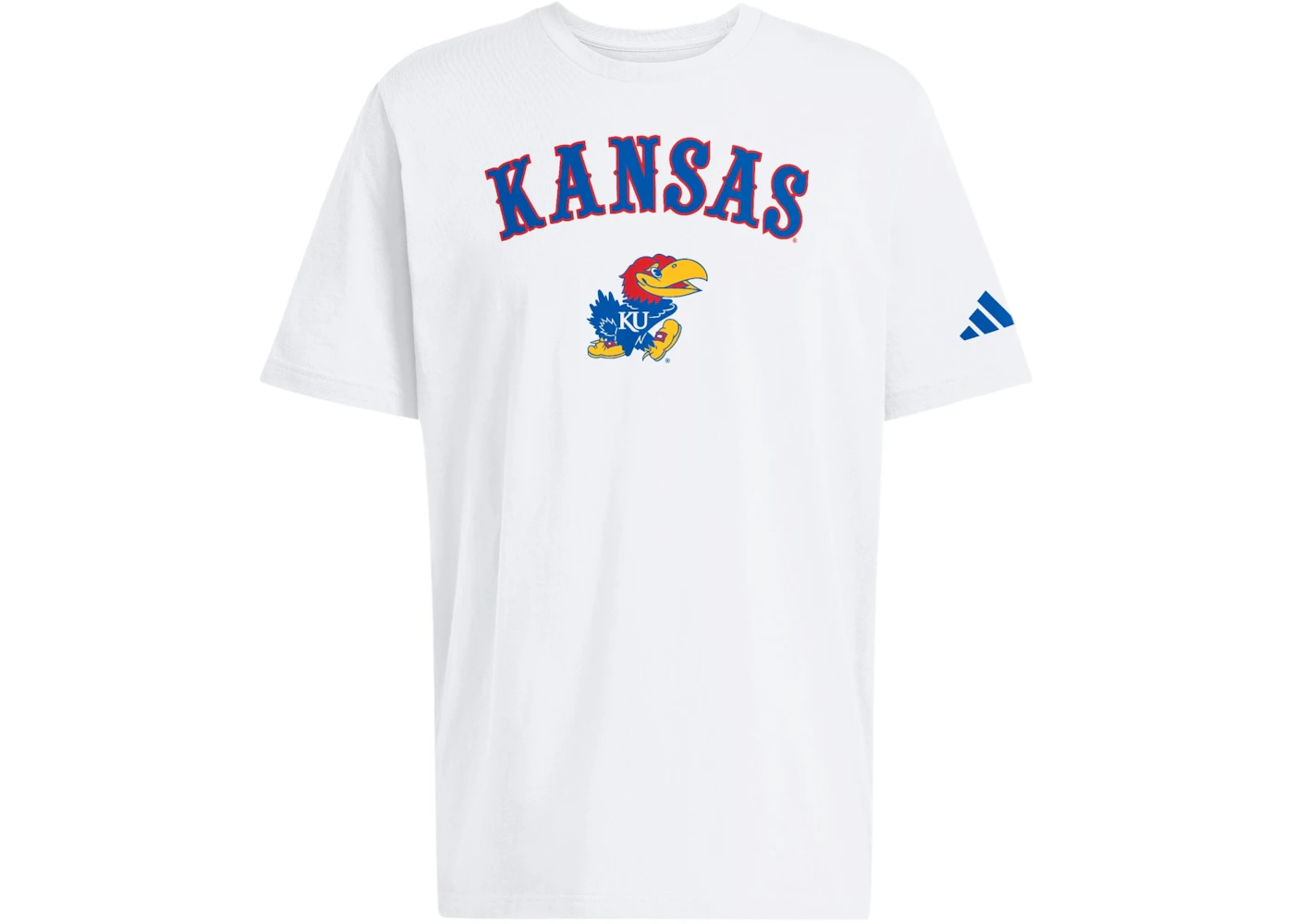 adidas Jayhawks Short Sleeve Fresh Tee White