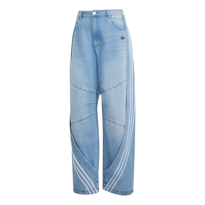 (WMNS) adidas adilenium 5.0 Banana Overlay Denim Pants Asia Sizing 'Light Blue'