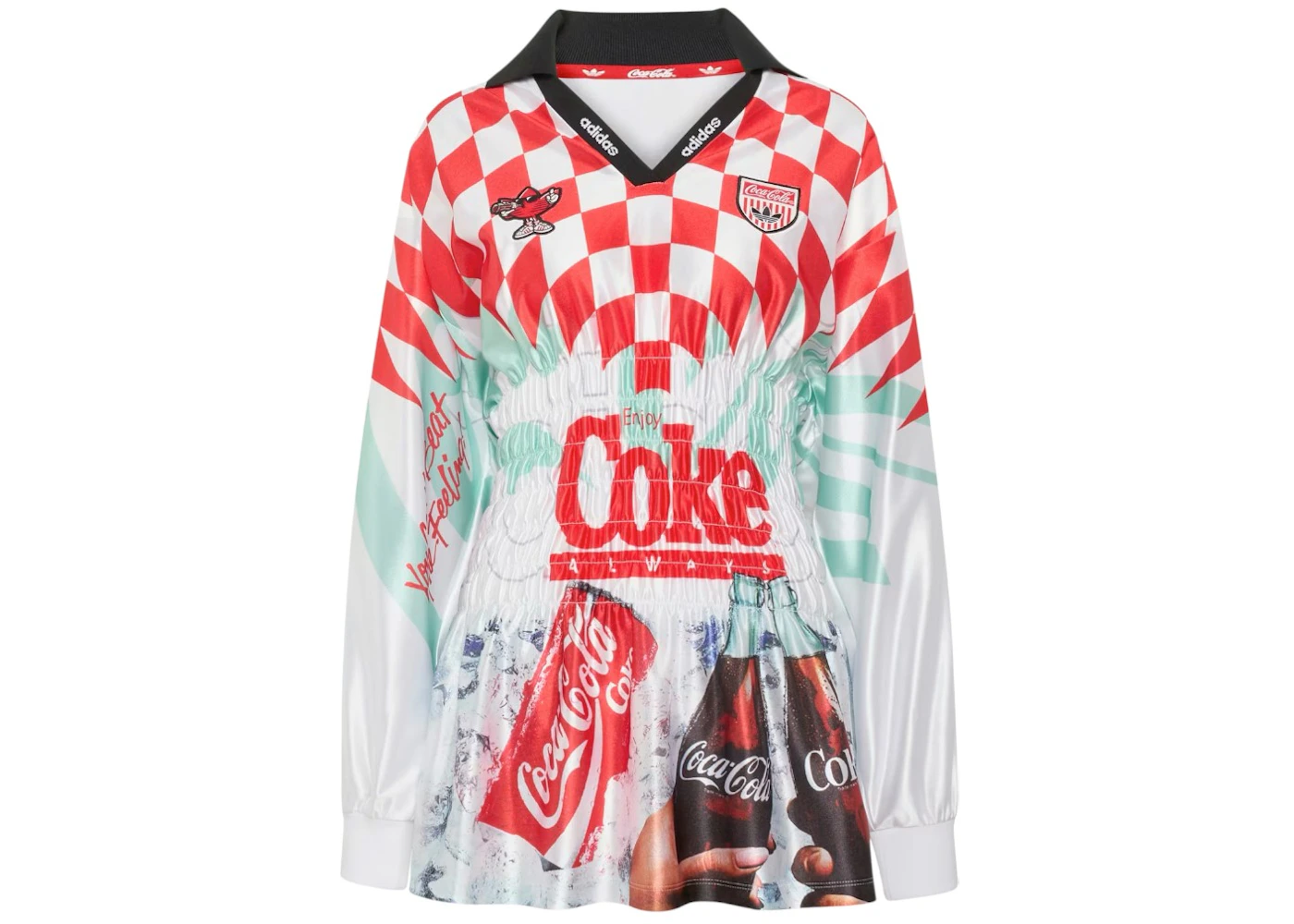 adidas x Coca-Cola Women's Mash Up Smocked Jersey White/Multicolor