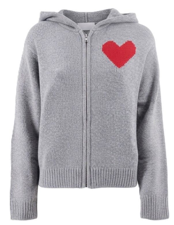 Mc2 Saint Barth Intarsia Zip Hooded Hoodie