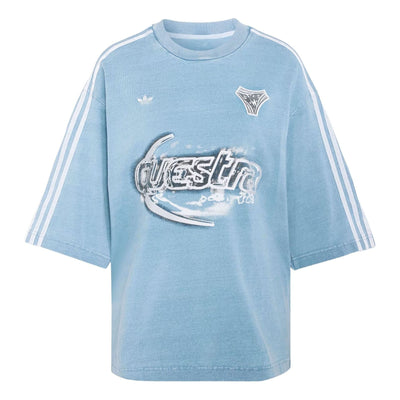 (WMNS) adidas adilenium Season 5 Oversized Denim T-Shirt 'Light Blue'