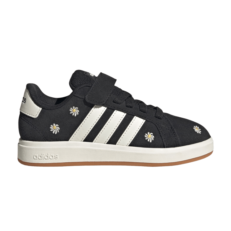 adidas Grand Court 00s Little Kid 'Core Black Off White'