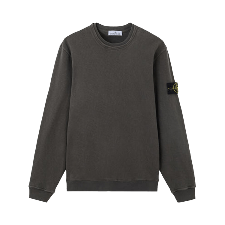 Stone Island Malfile Fleece Old Effect Sweatshirt 'Charcoal'
