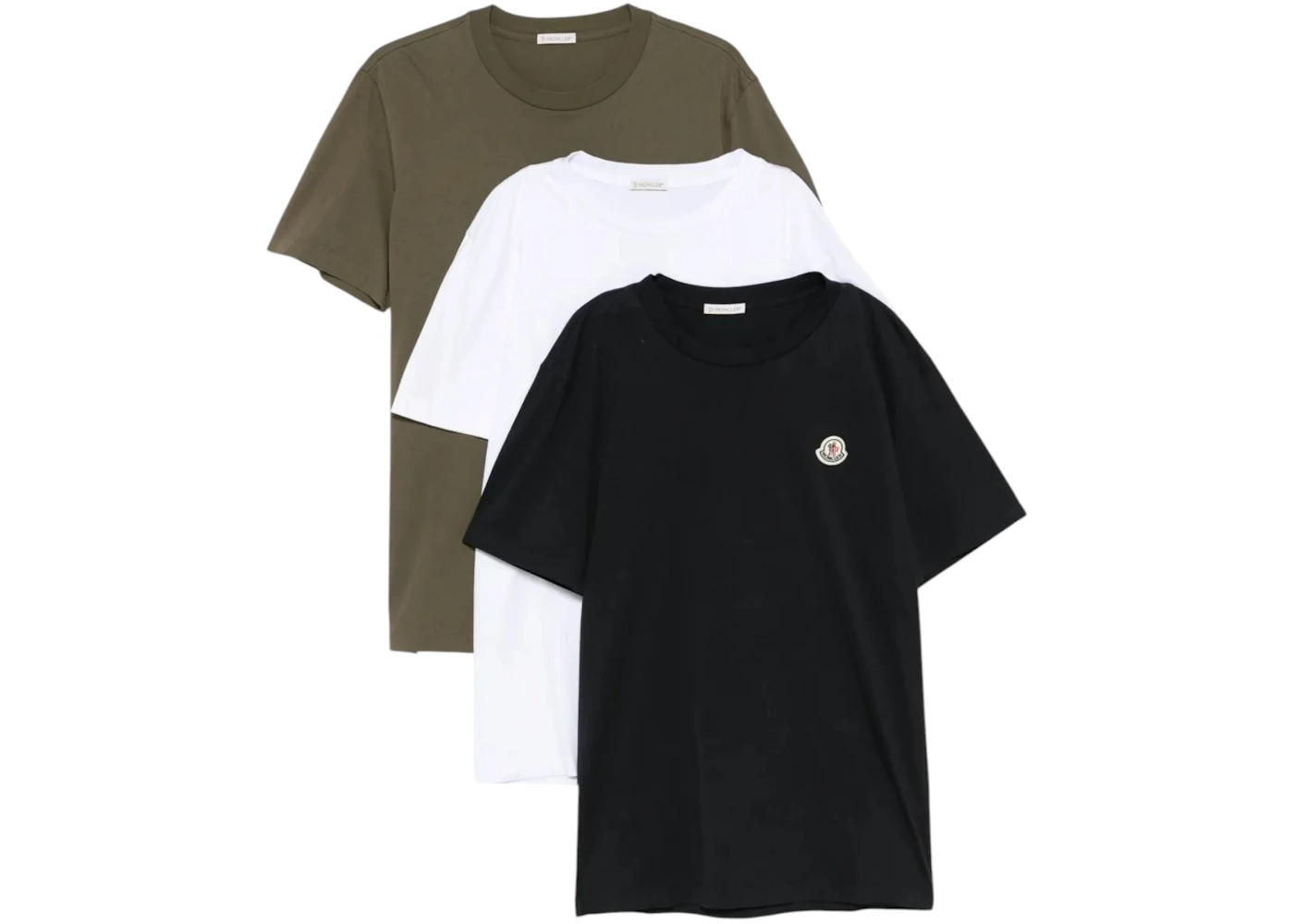 Moncler SS Tee (3 Pack) Blu/Militare/Bianco