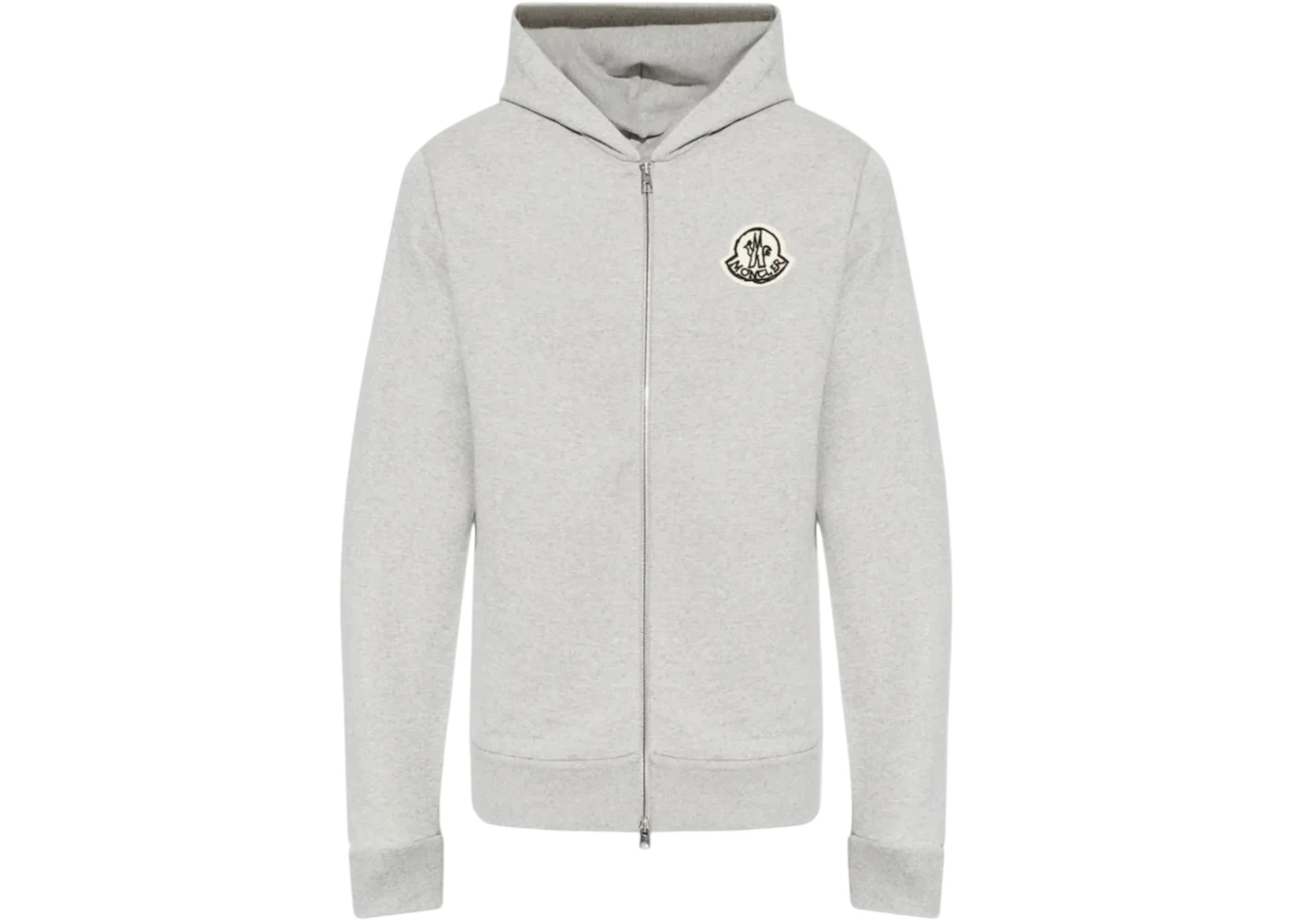 Moncler Zip Up Cardigan Gray