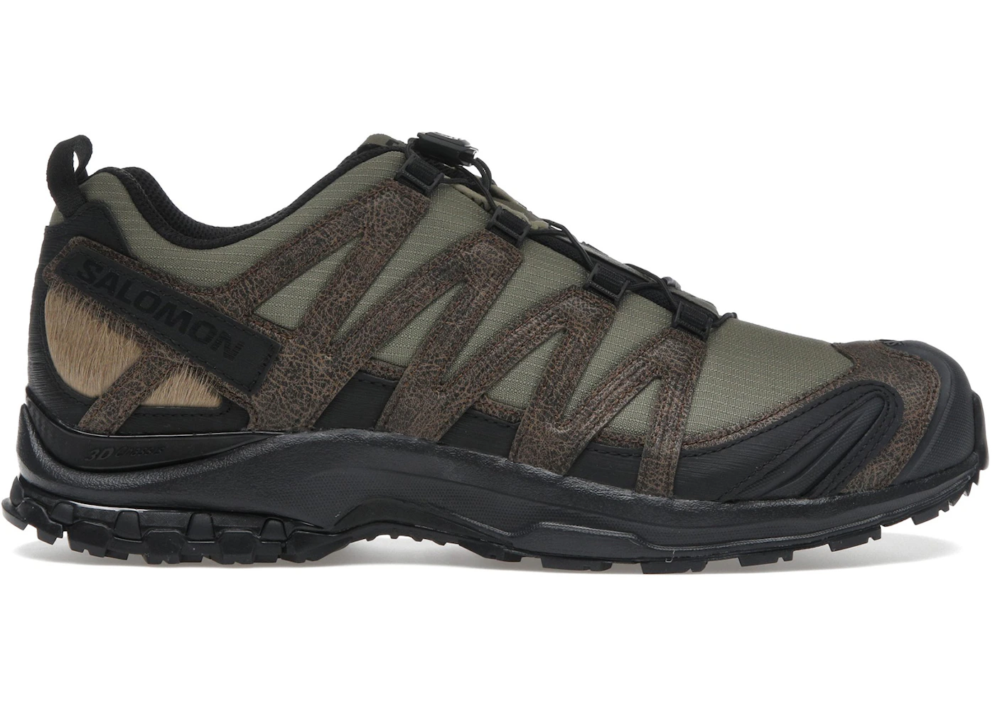 Salomon XA Pro 3D Distressed Leather Dark Earth Black