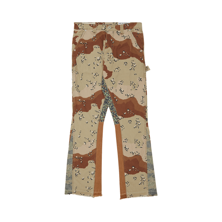 Gallery Dept. Camo La Flare Pants 'Chocolate Chip'