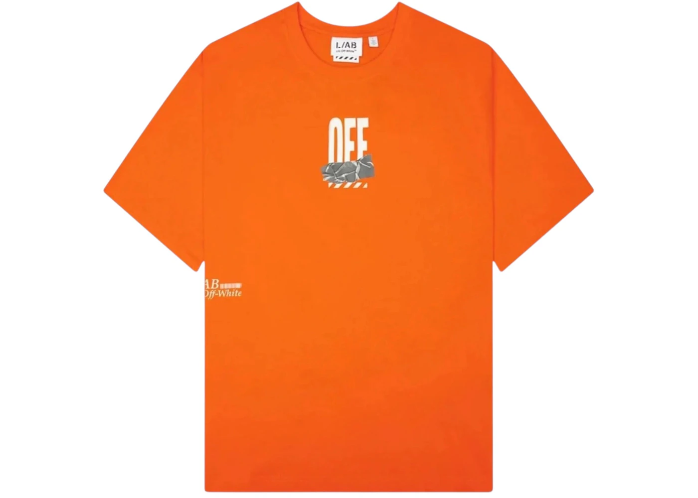 OFF-WHITE Off Active Duct Tape Tee Orange Tiger