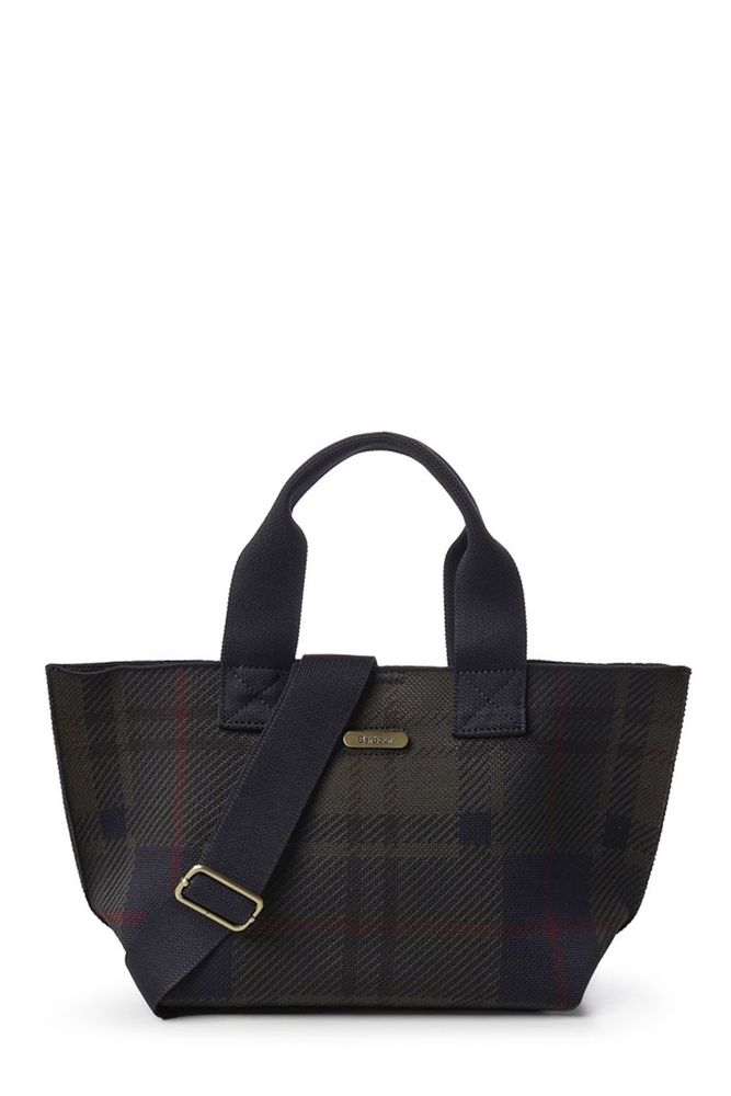 Barbour Checked Small Tote Bag