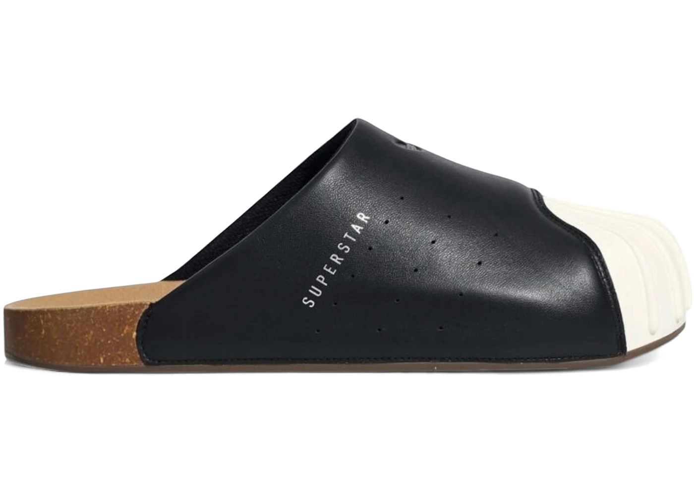 adidas Adimule Superstar Slides Black White