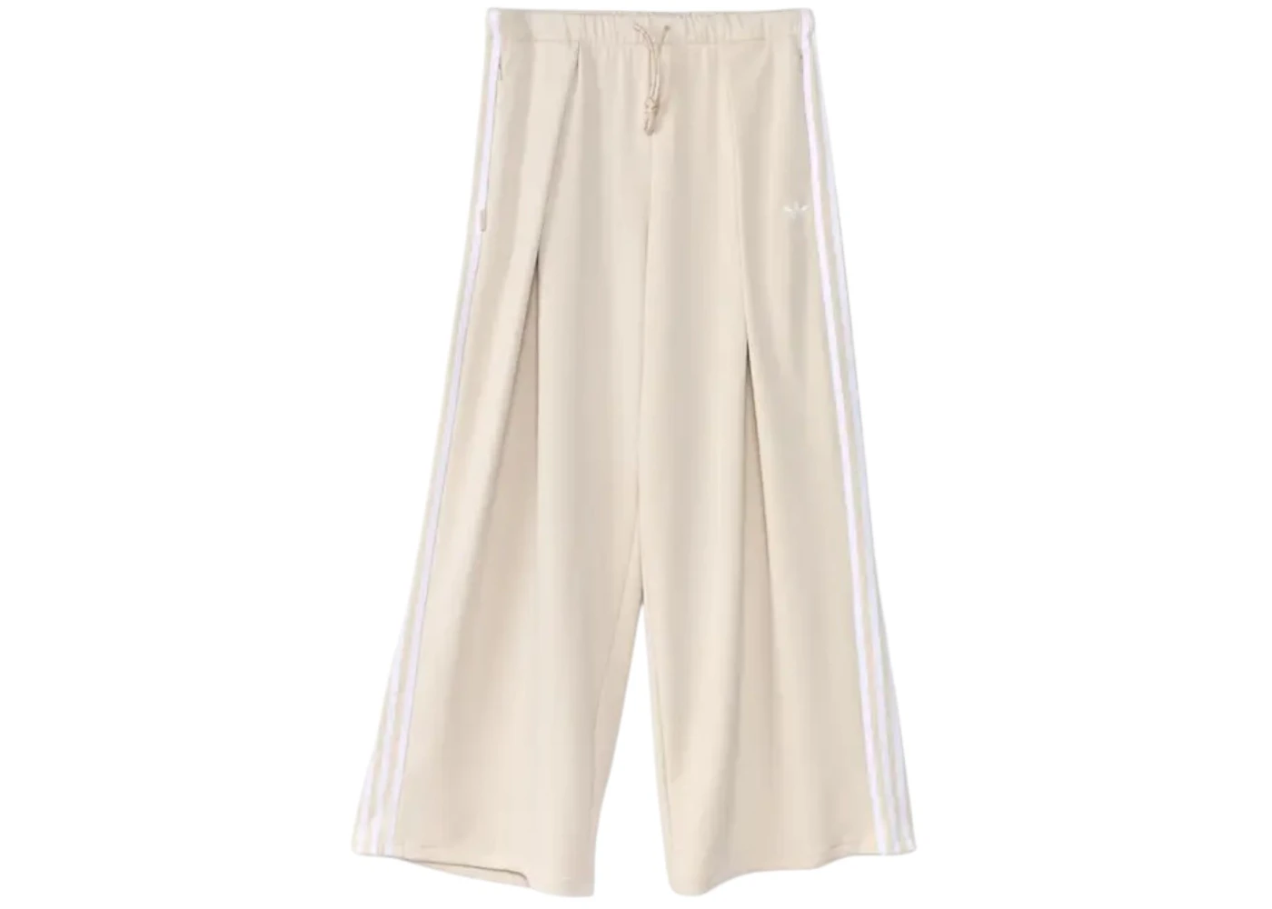 adidas Women's Originals x Jennie Pleated Track Pants Beige