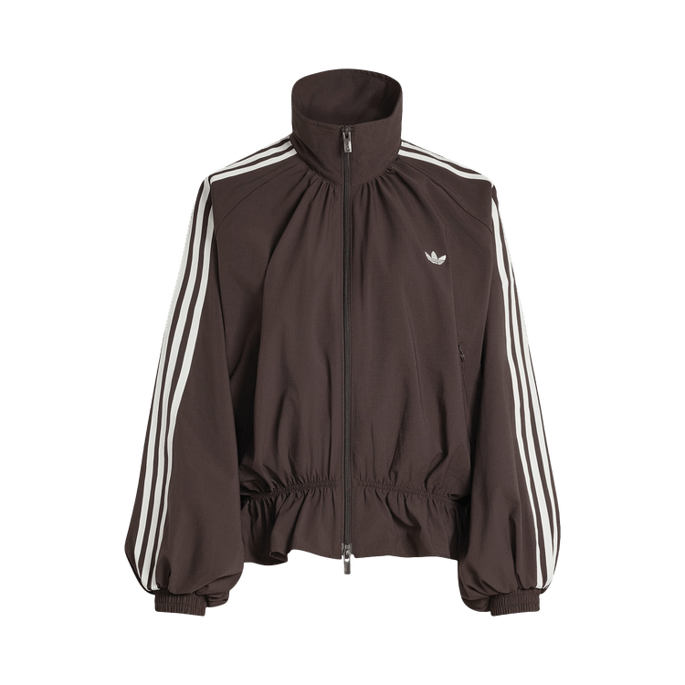 Adidas Blousy Oversized Track Top 'Night Brown'