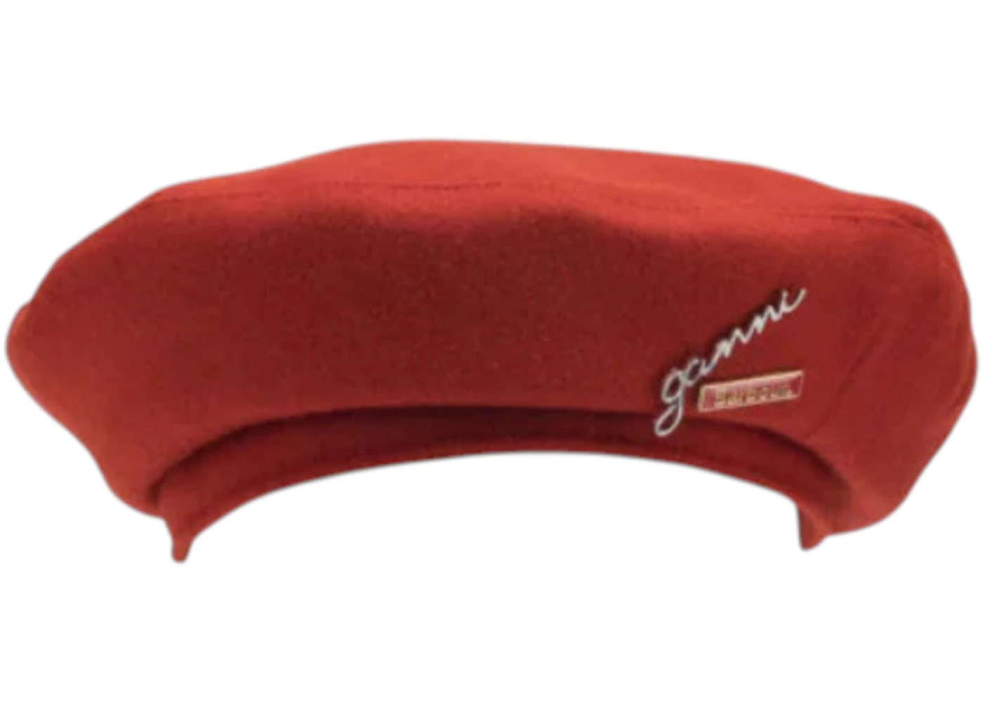 Barbour x Ganni Wool Beret Red
