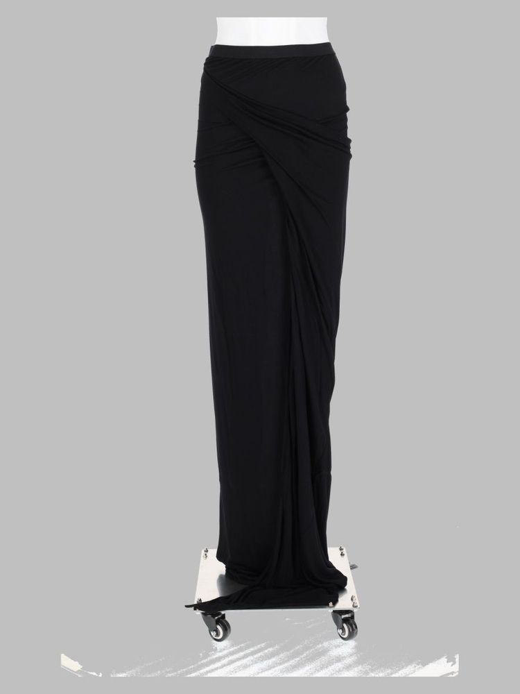 Rick Owens Lilies Draped Maxi Skirt