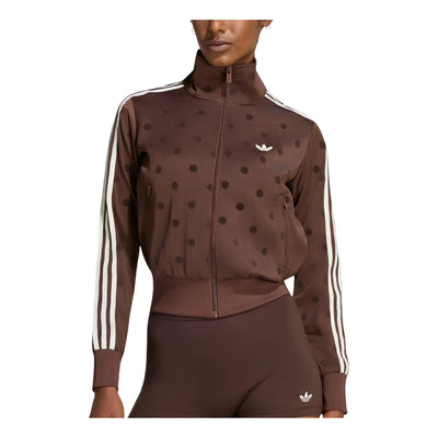 (WMNS) adidas Satin Polka Dots TT Track Top Asia Sizing 'Auburn'