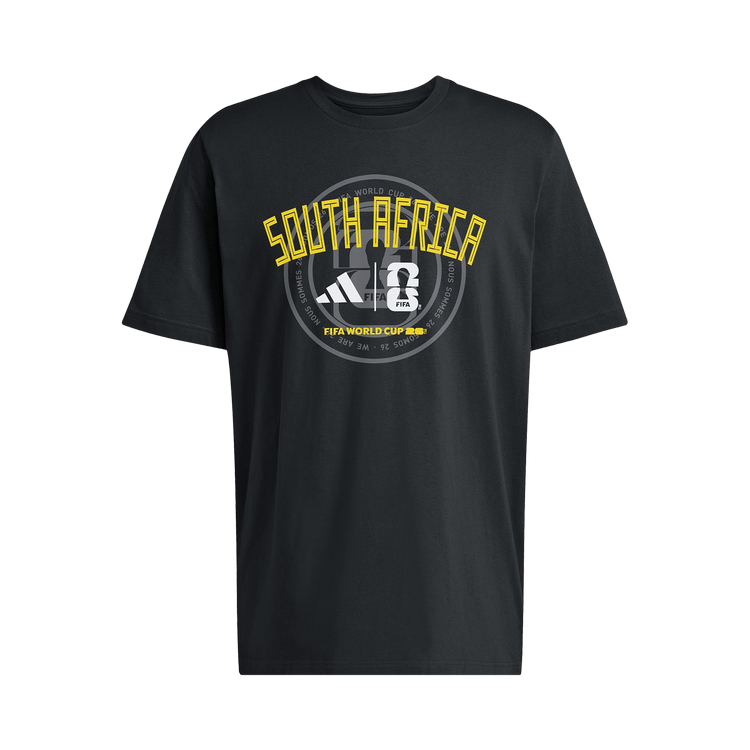 Adidas FIFA World Cup 26 Qualifier Tee South Africa 'Black'