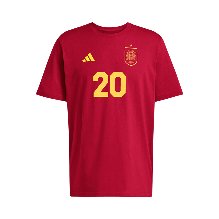 Adidas World Cup 26 N&N Tee Pedri 20 'Team Power Red/Soccr-Seu-Snx'