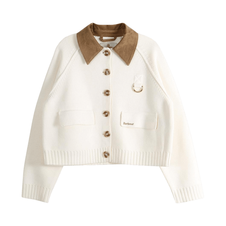 Barbour Alerstone Knitted Cardigan 'Ecru'