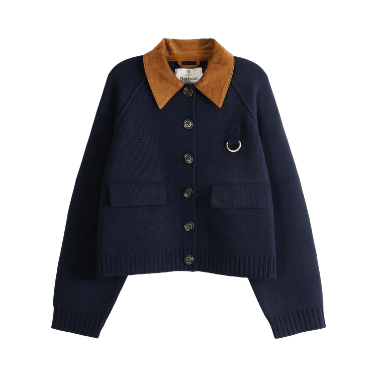 Barbour Alverstone Knitted Cardigan 'Navy'