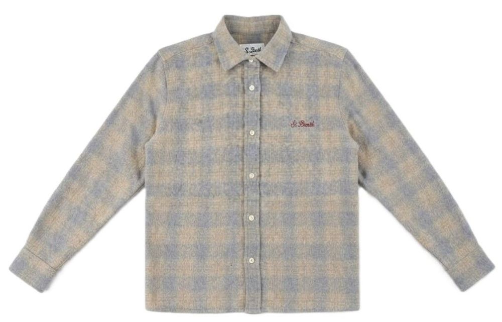 Mc2 Saint Barth Checked Graphic Back Shirt
