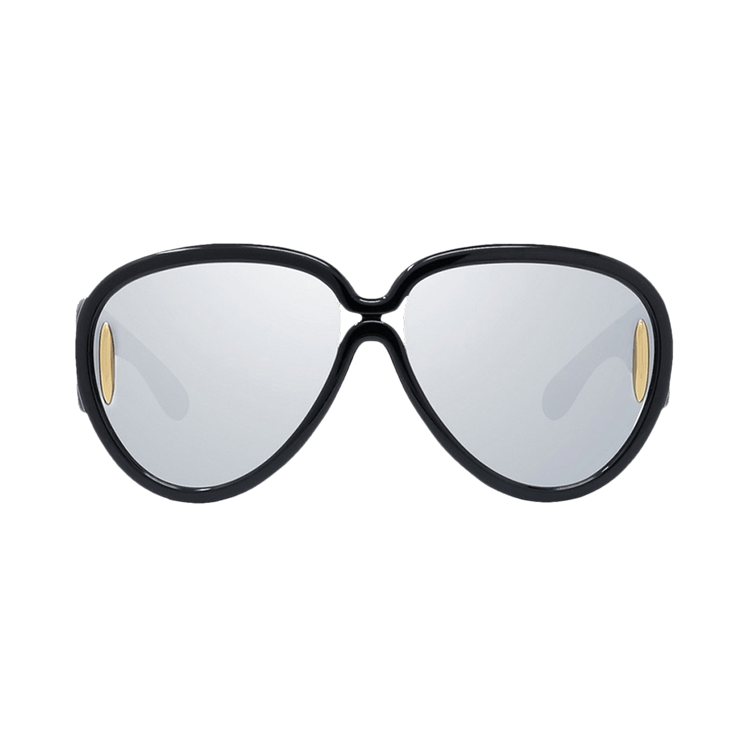 Loewe x Paula's Ibiza Pilot Mask Sunglasses 'Shiny Black/Smoke'