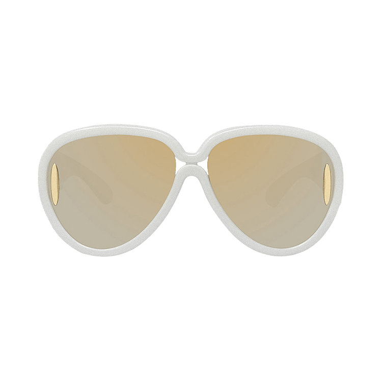 Loewe x Paula's Ibiza Pilot Mask Sunglasses 'White'