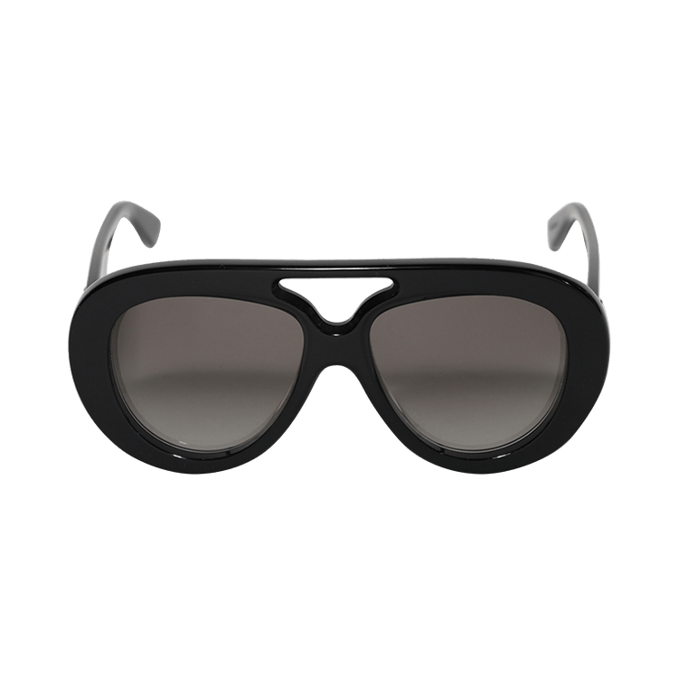 Loewe Shield Sunglasses 'Shiny Black/Gradient Smoke'