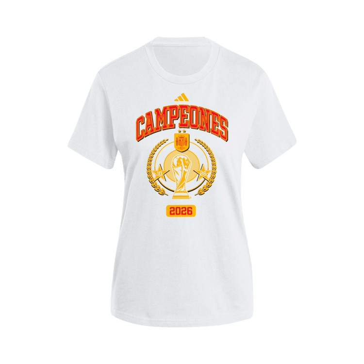 Adidas Spain 2026 Campeones Tee 'White/Soccr-Seu-Snj'
