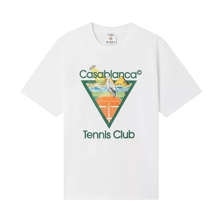 Casablanca Tennis Club Triangle Classic T-Shirt 'White'