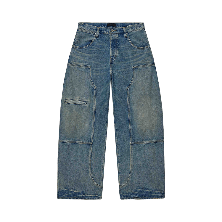 PURPLE BRAND Workwear Barrel Jeans 'Light Indigo'