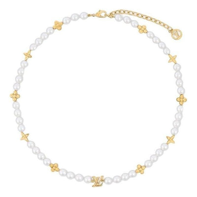 (WMNS) LOUIS VUITTON My LV Pearl Necklace 'White Gold'
