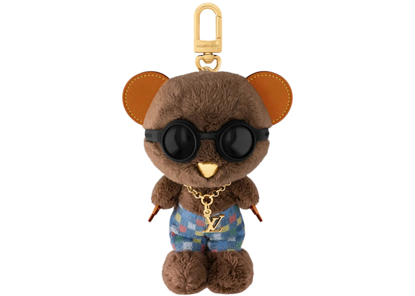 Louis Vuitton x Nigo LV Louis Bear Bag Charm Blue