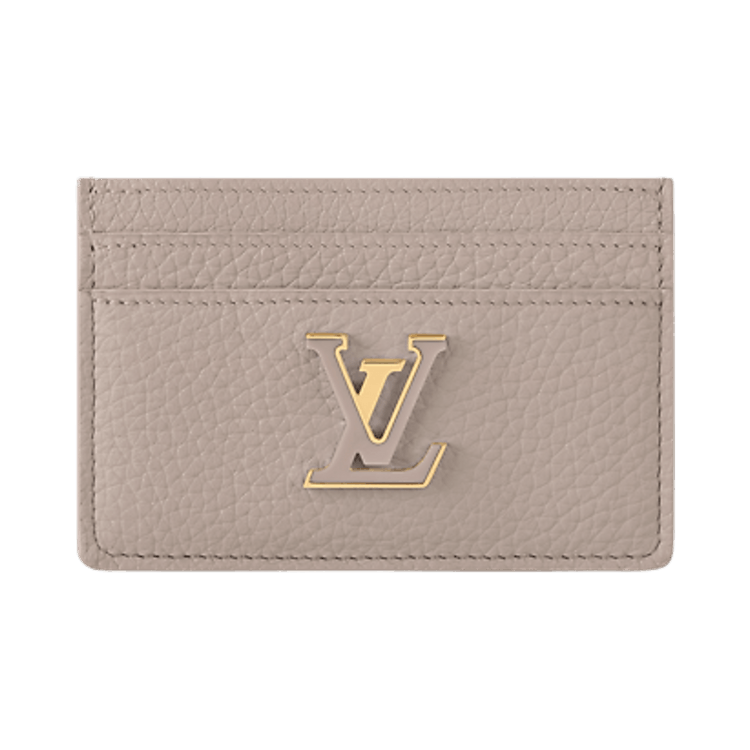 Louis Vuitton Capucines Card Holder 'Galet Beige Taurillon Leather'