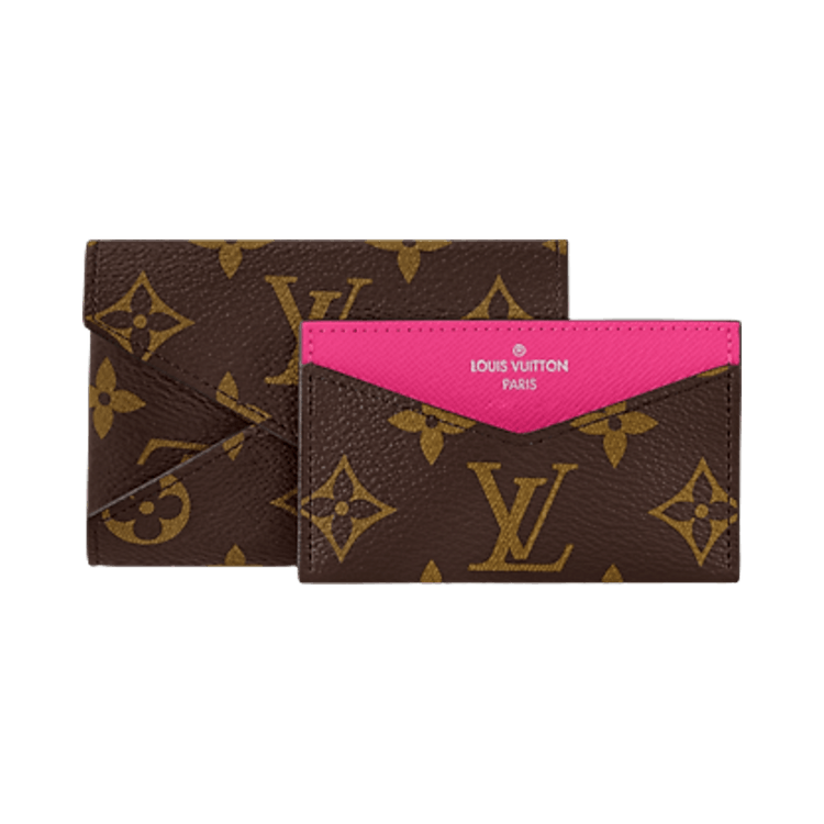 Louis Vuitton Kirigami Card Holder 'Pondichery Pink/Brown Monogram Canvas'