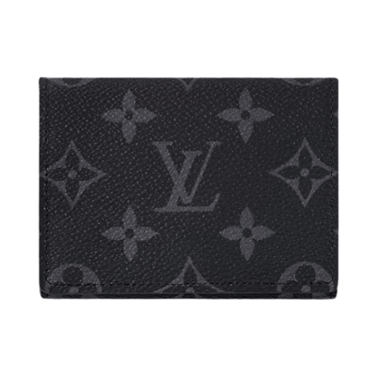 Louis Vuitton Envelope Business Card Holder 'Black Monogram Eclipse Canvas'
