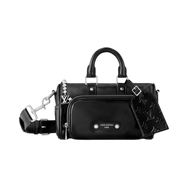 Louis Vuitton Keepall Cargo BandoulièRe 25 'Black Calf Leather'