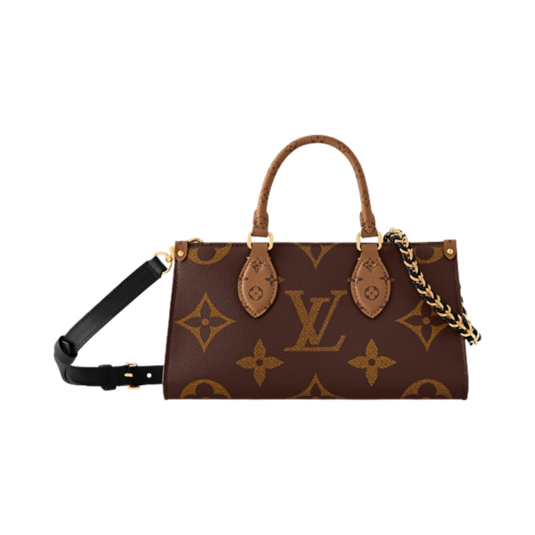 Louis Vuitton Onthego East West Chain 'Brown Giant Monogram/Brown Monogram Reverse Canvas'