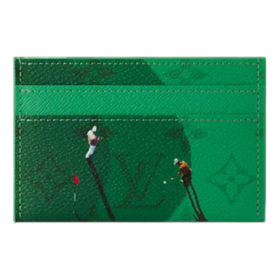 LOUIS VUITTON Golf Double Card Case 'Green'