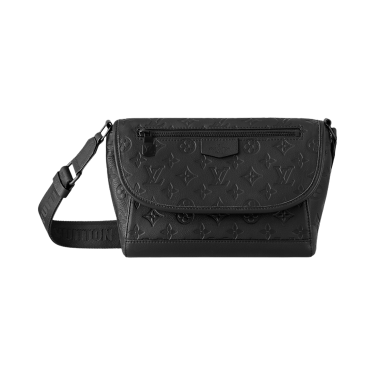 Louis Vuitton Pulse Messenger 'Black Monogram Shadow Calfskin Leather'