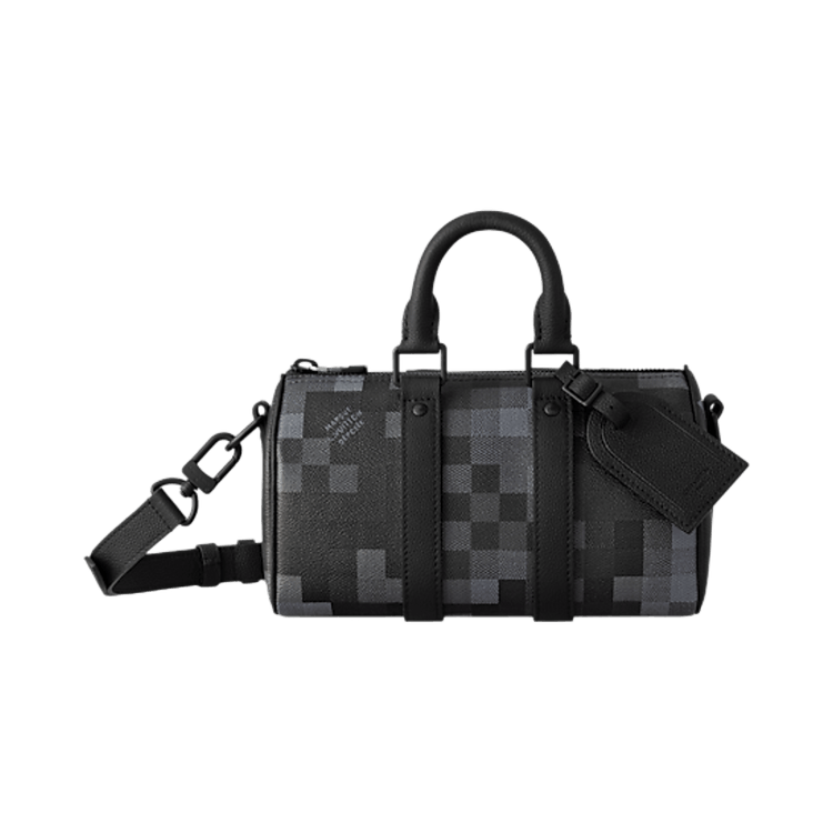 Louis Vuitton Keepall Bandouliere 25 'Black Damoflage Black Canvas'