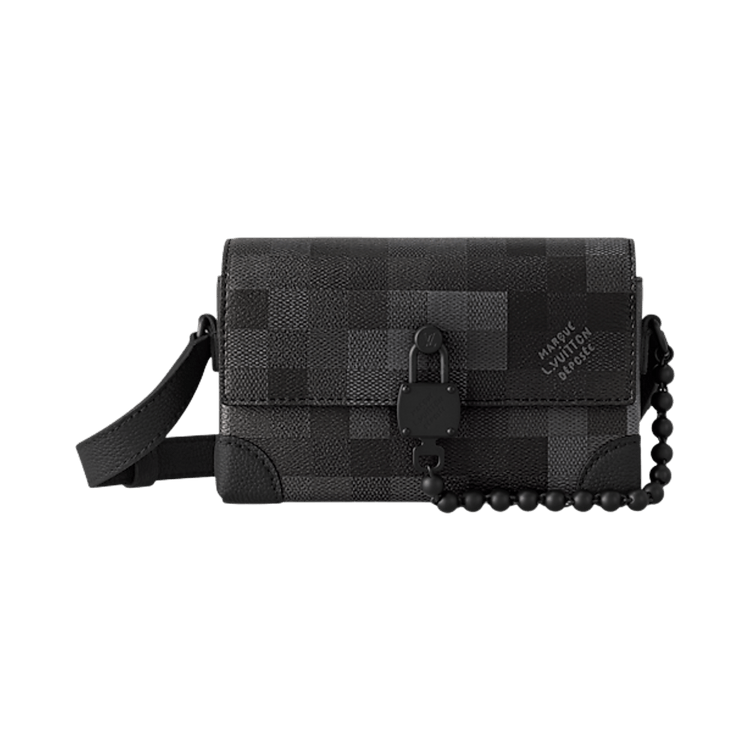 Louis Vuitton Steamer Wearable Wallet 'Damoflage Black Canvas'